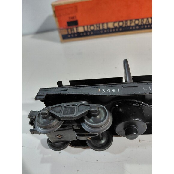 Lionel 3461 Train O Gauge Model Railroad Post War Operating Log Car w/Box - Picture 9 of 12